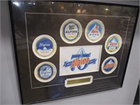 2012 Alpine 75th anniversary framed coasters