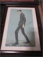 Vanity Fair-"Jimmy" golfer print