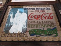 Coca-Cola-mirror style sign
