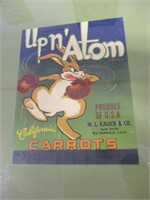 Upn'Atom carrots sign