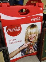 AS NEW Coca-Cola sandwich board sign