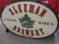 Sleeman Brewery oval tin sign