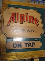 Wooden "Alpine on Tap" 2pc