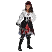 Pirate Lass Girl Child Halloween Costume M(7-8)