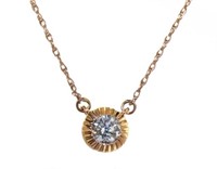 10kt Rose Gold 1/3 ct Diamond Necklace