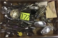 Flat silverware butterfly measuring spoons