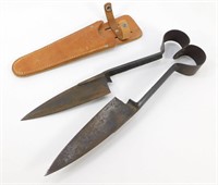 UTS Sheffield England Sheep Shears with Leather