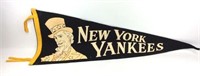 Vintage Felt New York Yankees Uncle Sam Pennant