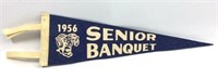Vintage 1956 Senior Banquet Felt Pennant