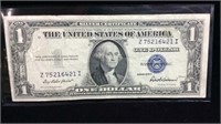 1935-F One Dollar Silver Certificate Bill