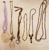 6 Costume Necklaces