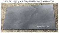Grey 18" x 36" Porcelain Tile (x 780 sq. ft.)