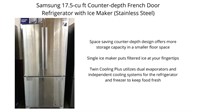 Counter Deoth - Samsung Stainless Fridge