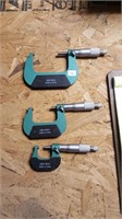 3 Cen-Tech Micrometers