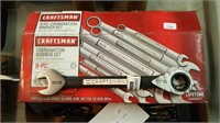 Craftsman 8pc Wrench set & 1 Ratchet Wrench