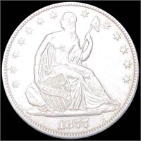 1877 Seated Half Dollar CLOSELY UNCIRCULATED