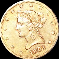 1901-S $10 Gold Eagle ABOUT UNCIRCULATED