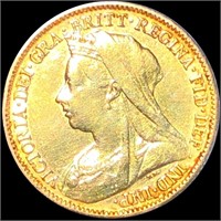 1900 British Gold Sovereign ABOUT UNCIRCULATED