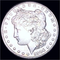 1904-S Morgan Silver Dollar AU+