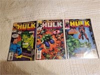 Lot of 3 Hulk Comic Books