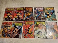 Lot of 10 Wolverine Comic Books