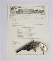 Factory Engraved Colt Open Top Revolver w/ Letter