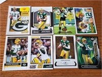 Lot of 8 Aaron Rodgers Cards