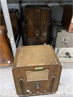 Lot: Two Vintage Tombstone Radios.