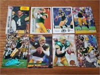 Lot of 8 Brett Favre cards Green Bay Packers