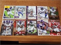 Lot of 10 Adrian Peterson Cards Minnesota Vikings