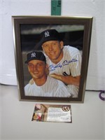 Mickey Mantle 8 x 10 Framed Signed Photo
