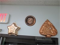 Copper Cake Pans or Wall Decore