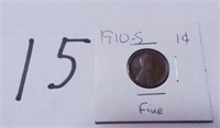 1910 S Lincoln Cent Fine