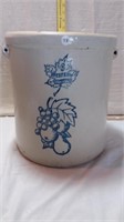 6 Gallon Western Stone Crock with Fruit Design