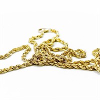 18" Rope Link 14k Yellow Gold Chain