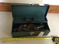 Tin Tool Box and Tools