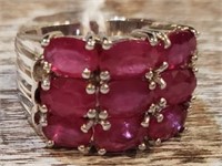 High Quality Genuine Rubies in Ring