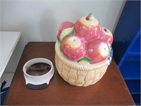 Apple Cookie Jar with a Apple Slicer
