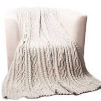 Shibles Knitted Luxury Chenille Throw