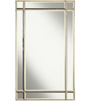 Florentine 36 X 22 inch Gold and Clear Mirror