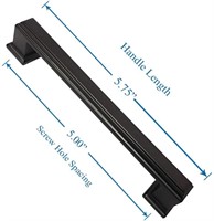 Oil Rubbed Bronze Cabinet Pulls - 5 Inch 10 pack