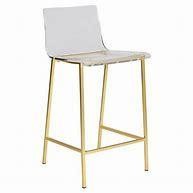 Chloe Counter Stool in Clear Acrylic Set Of 2