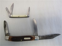 Schrade Old Timer 80T Pocket Knife & Small Fabre