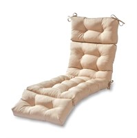 Stone Cream Outdoor 6ft Patio Chaise Pad