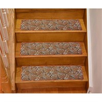 Harini Designs Slip Resistant Orange Stair Treads