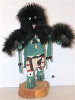 Bear Native American Kachina Doll Signed