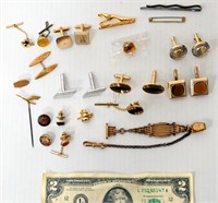 Men's Vintage Jewelry - Cuff Links, Tie Bars, Pins