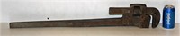 Antique 24" Adjustable Pipe Wrench 1913