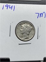 1941 MERCURY SILVER DIME