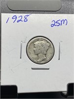 1928 MERCURY SILVER DIME